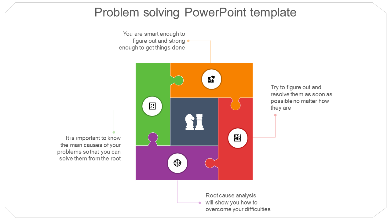 Puzzle model problem solving powerpoint template